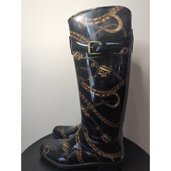 Lauren Ralph Lauren Rosslyn II buckle tall rainboots - Picture 2 of 12